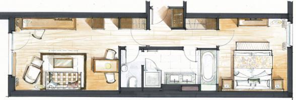 Le Petit Cervin Otel Zermatt Dış mekan fotoğraf A section of the proposed hotel